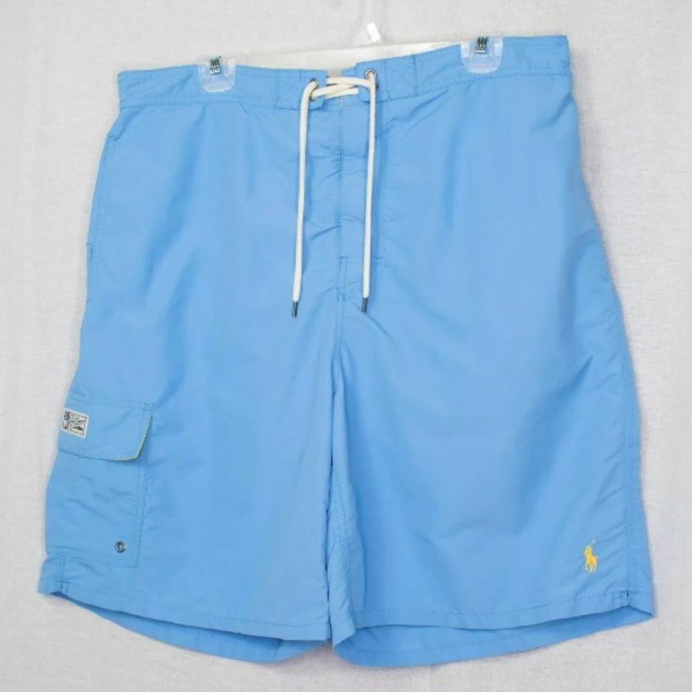 Polo by Ralph Lauren Light Blue Swim Trunks Shorts